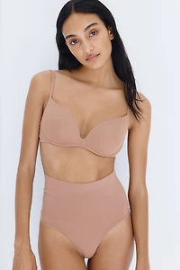 Soft-Cup Microfiber Push-Up Bra