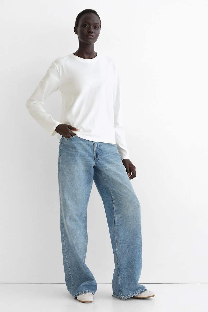 Long-Sleeved Cotton Top