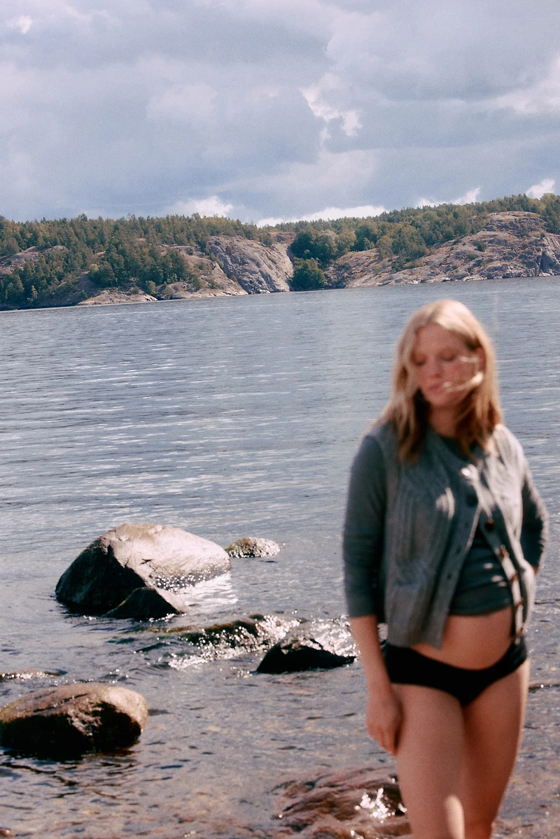 MAMA Ribbed Jersey Top