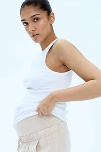 MAMA Linen-Blend Pants