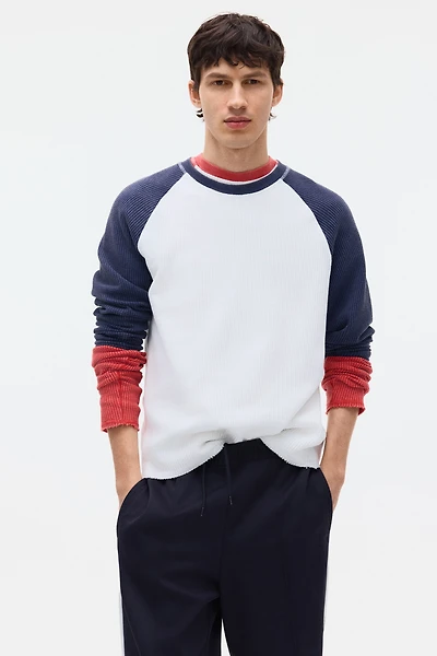 Regular-Fit Waffled Jersey Shirt