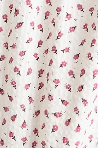 Floral-Print Cotton Romper Suit