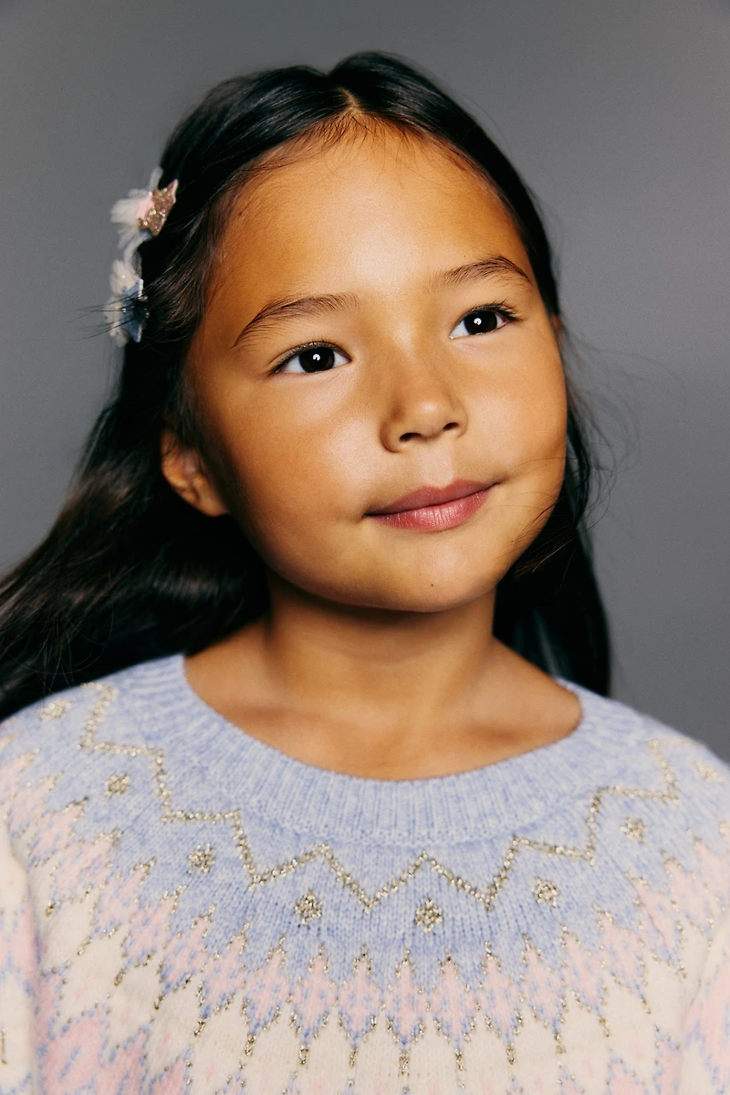 Jacquard-Knit Sweater