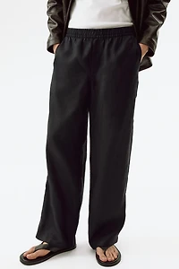 Loose-Fit Linen Pants