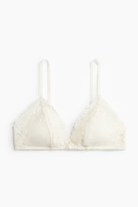 Soutien-gorge souple et coussiné en dentelle