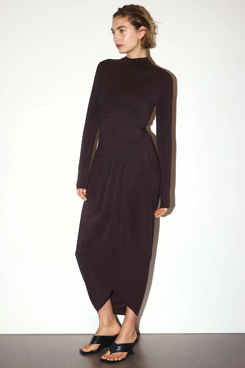 Draped Jersey Dress