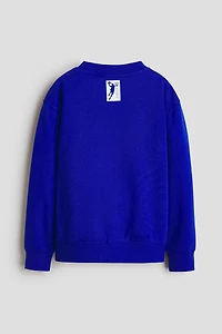 Motif-Detail Brushed-Inside Sweatshirt