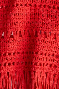 Crochet-Look Mini Dress