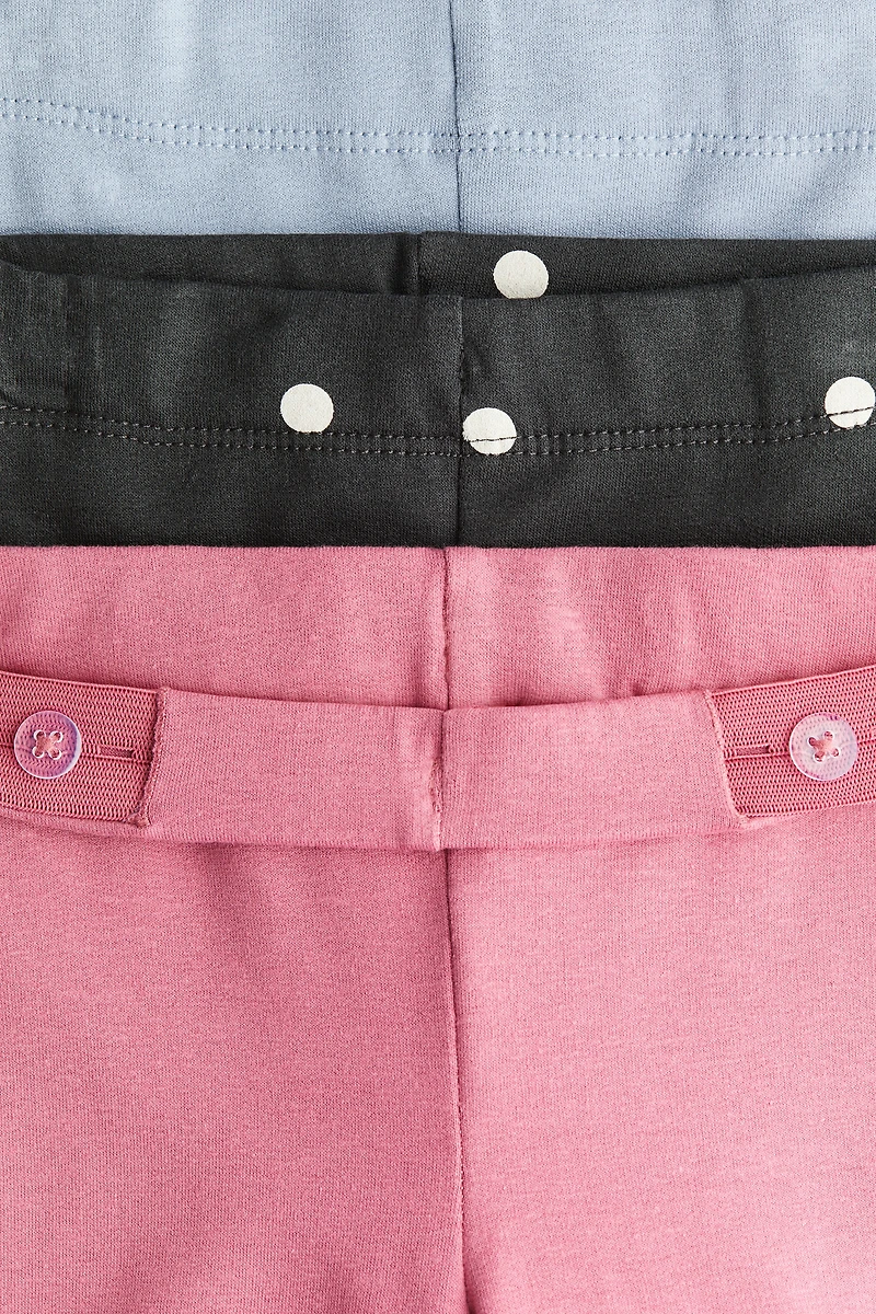 3-pack Brushed-Inside Jersey Leggings