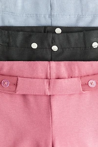 3-pack Brushed-Inside Jersey Leggings