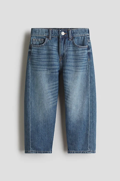 Loose-Fit Barrel Jeans