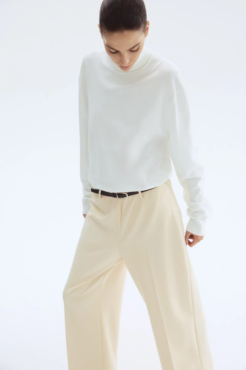 Belted Ankle-Length Pants