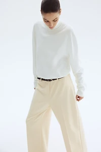 Belted Ankle-Length Pants