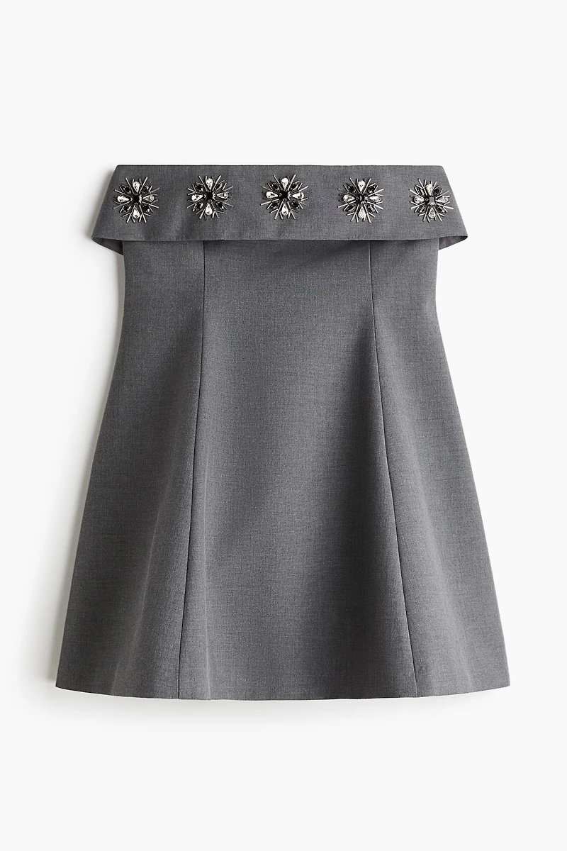 Robe bandeau ornée de strass