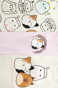 3-pack Printed Jersey Tops