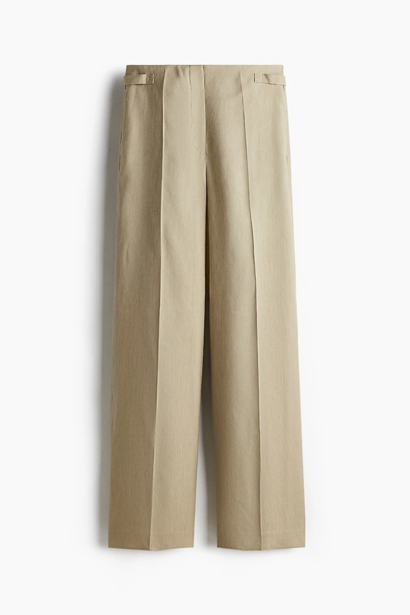 Linen-Blend Pants
