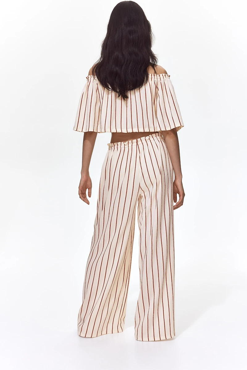 Crinkled Paper-Bag Pants