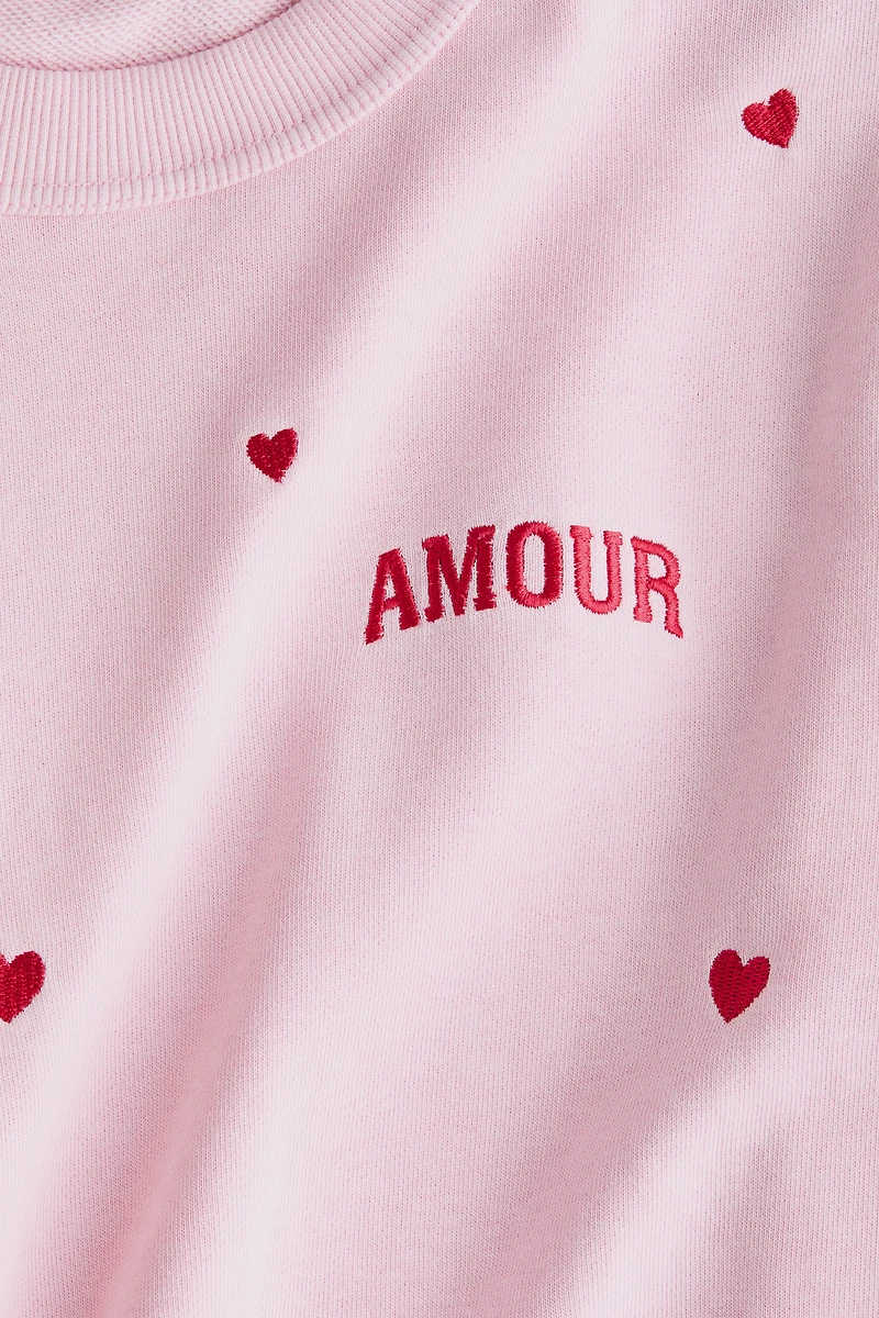 Loose-Fit Motif-Detail T-Shirt