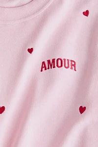 Loose-Fit Motif-Detail T-Shirt