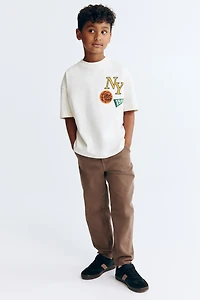 Washed Cotton Twill Pants
