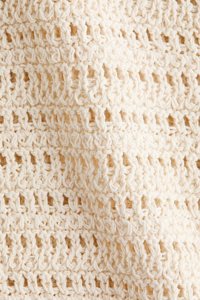 Chandail en tricot pointelle
