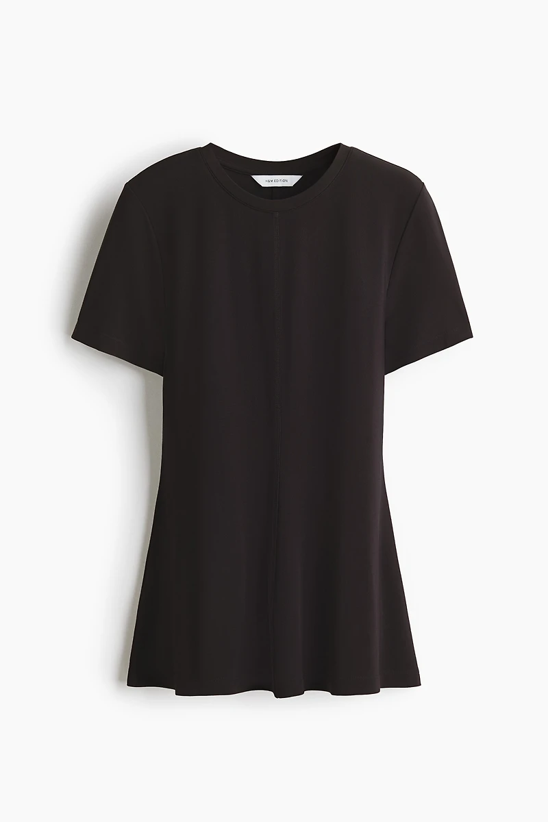 Haut péplum en interlock