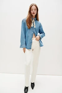 Chemise ample en denim