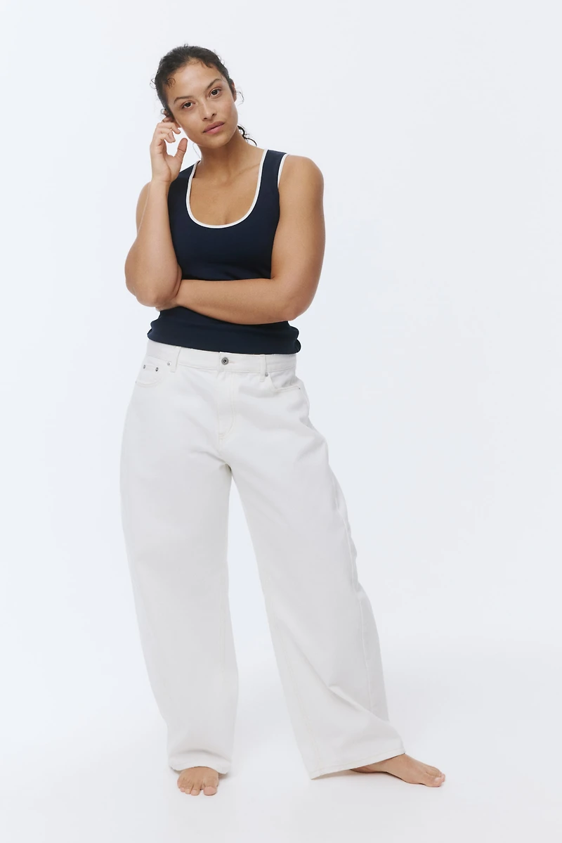 Ribbed Cotton Tank Top