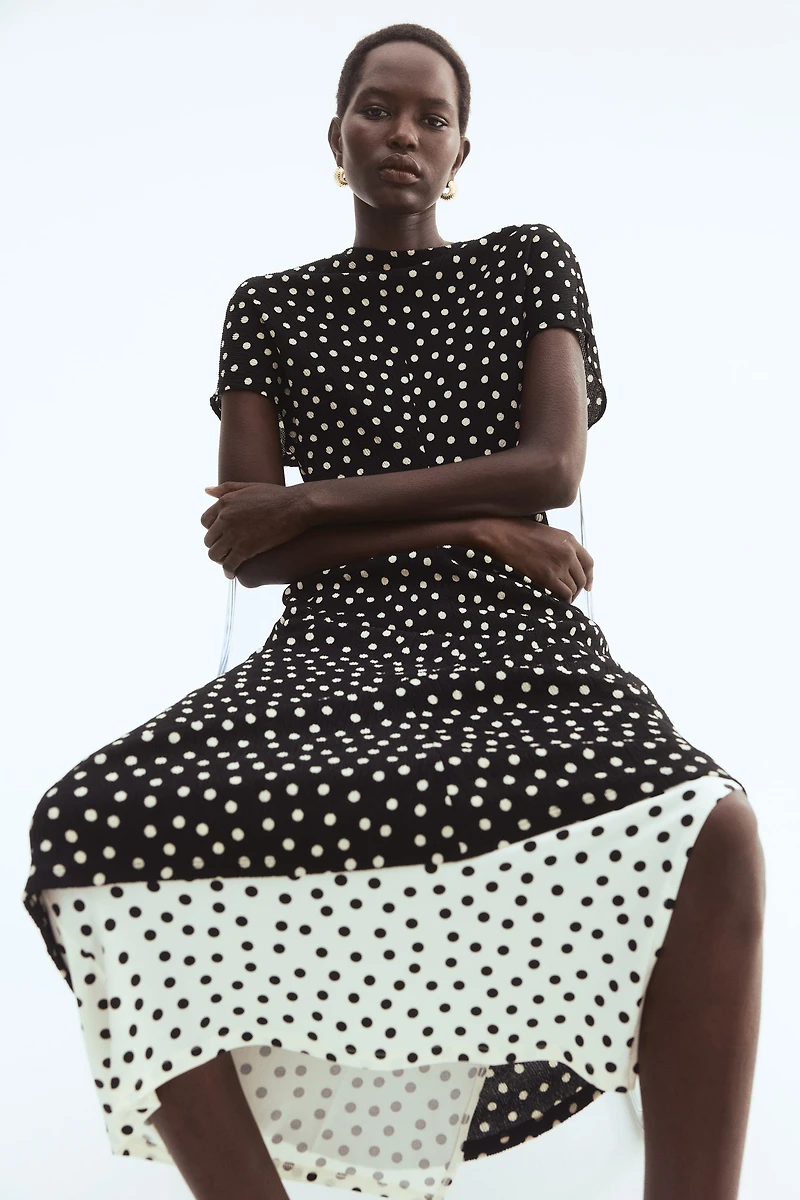 Textured Jersey Dress