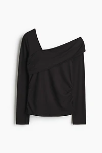 Draped One-Shoulder Top