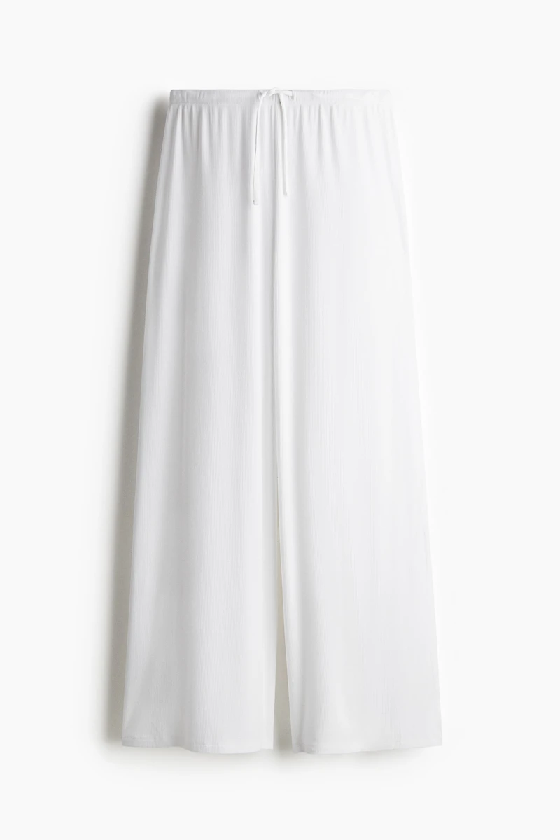 Pantalon large avec cordon de serrage