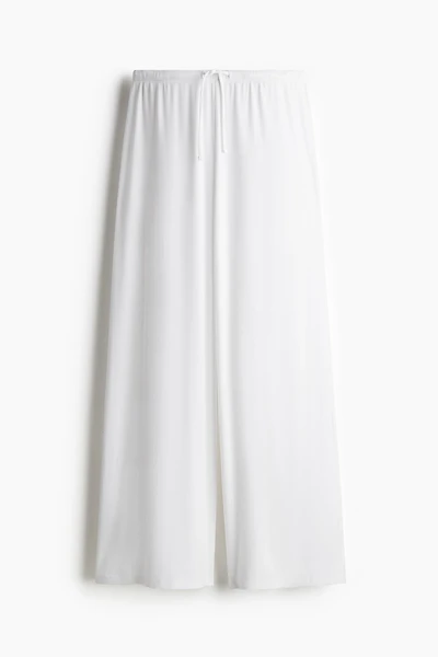 Pantalon large avec cordon de serrage