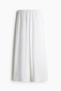 Pantalon large avec cordon de serrage