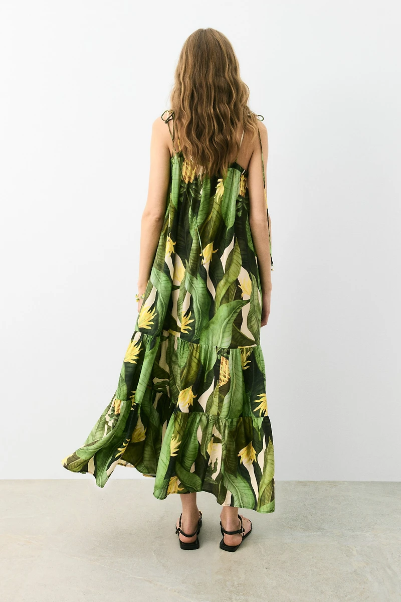 Tie-Strap Maxi Dress