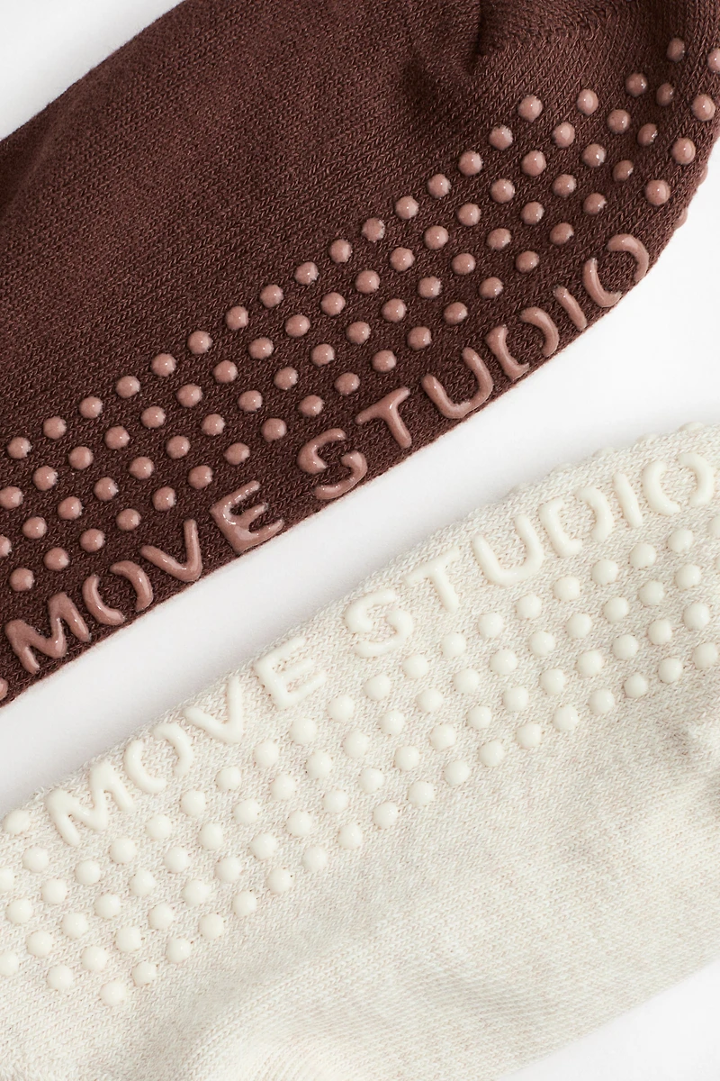 2-Pack Non-Slip Yoga Socks
