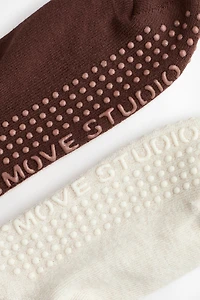 2-Pack Non-Slip Yoga Socks