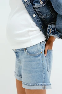 MAMA Denim Shorts
