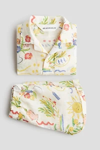 2-Piece Printed Linen Set