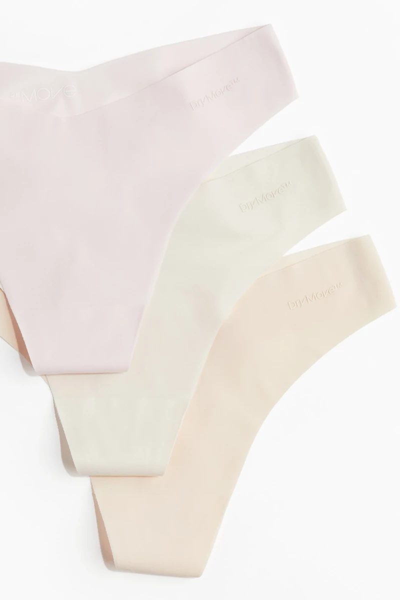 3-Pack Sports Thong Briefs with DryMove™