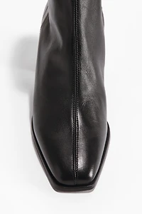 Bottines en cuir