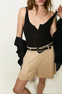 Dress Shorts with Belt