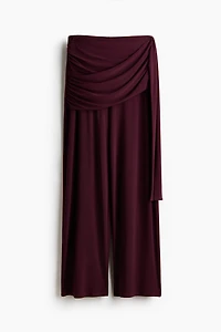 Pantalon en jersey à effet drapé
