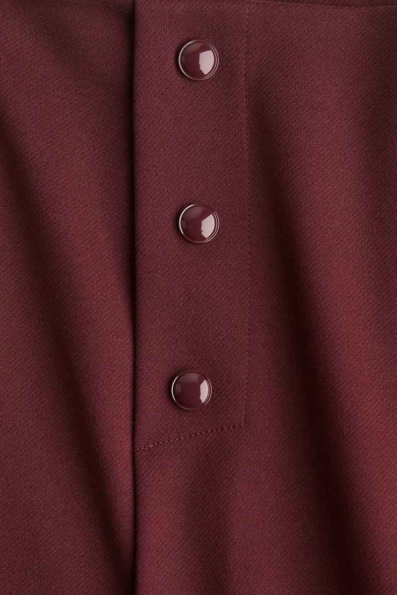 Button-Front Skort
