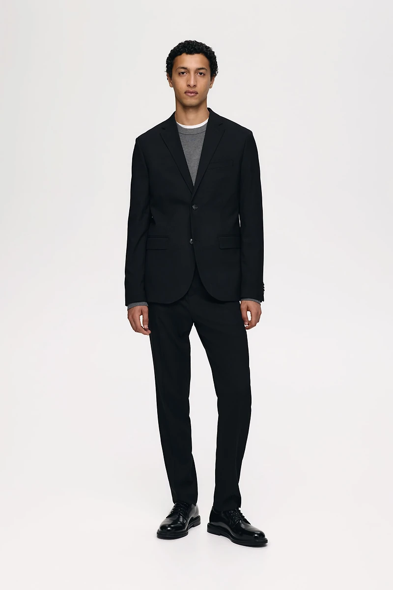 Slim-Fit Single-Breasted Jacket