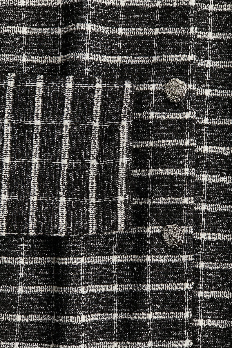 Glittery Textured Jersey Cardigan