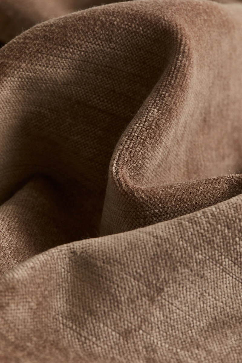 Velvet Cushion Cover with Fringe