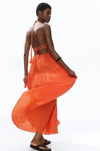 Tiered Halterneck Dress
