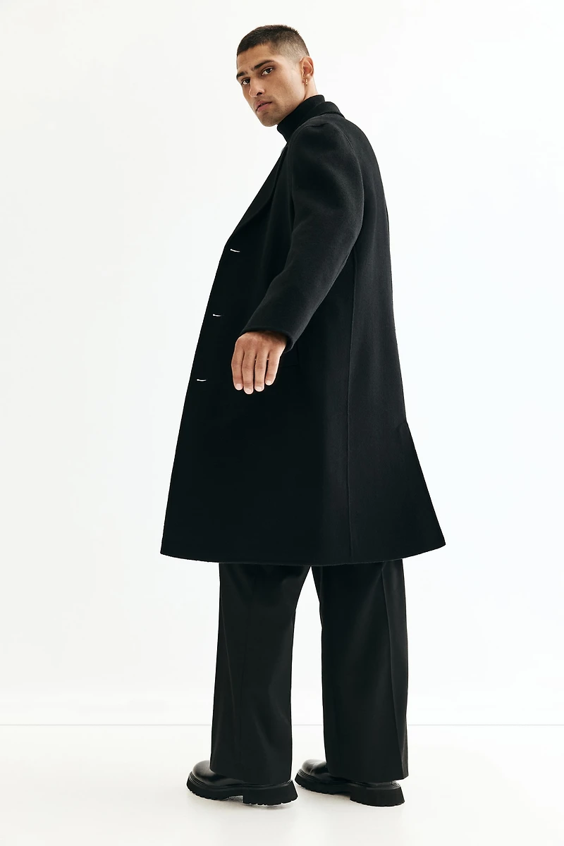 Single-Breasted Wool Coat