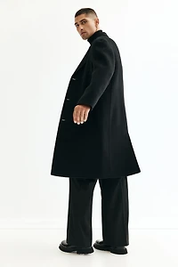 Single-Breasted Wool Coat