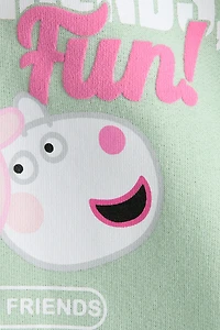 Printed Short-Sleeved Sweatshirt